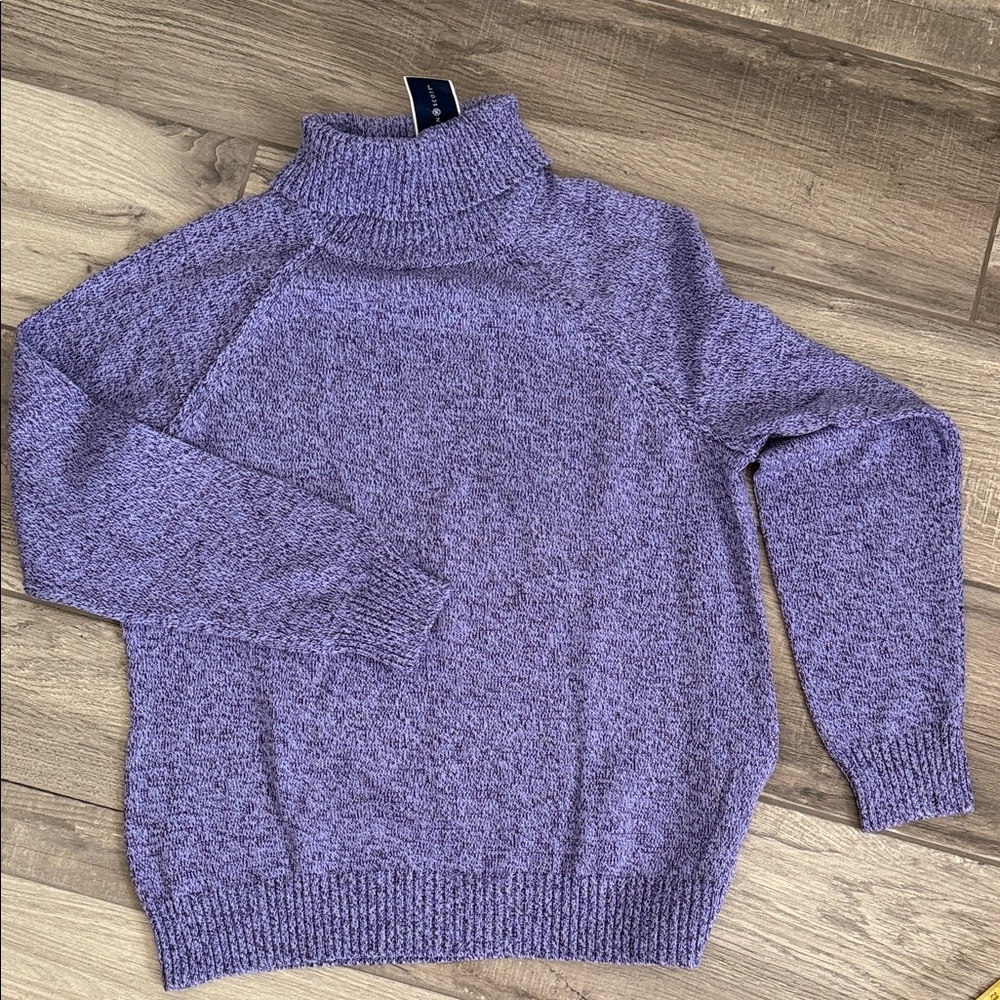 Karen Scott Cozy Purple Turtleneck Sweater